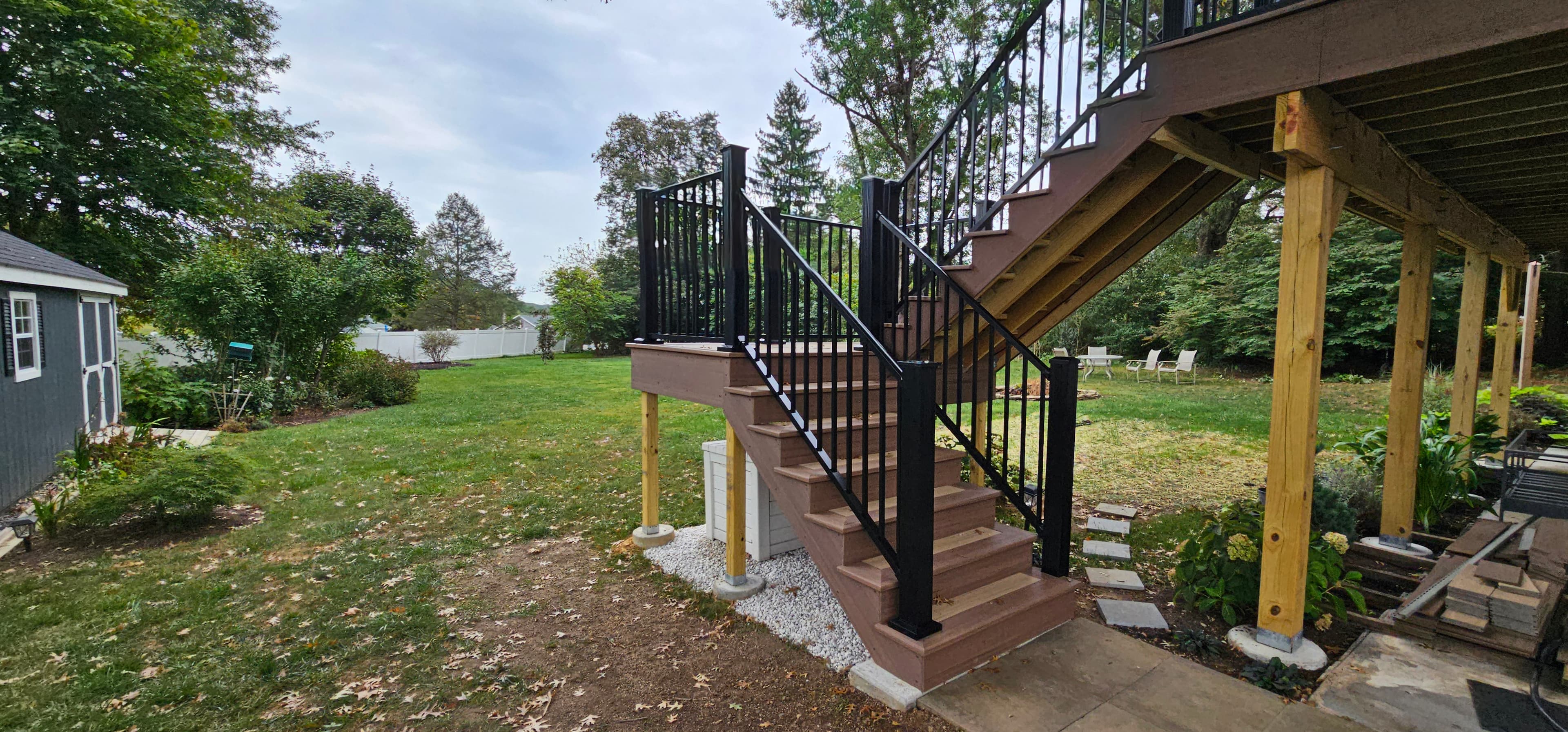Pool Deck and Retaining Wall