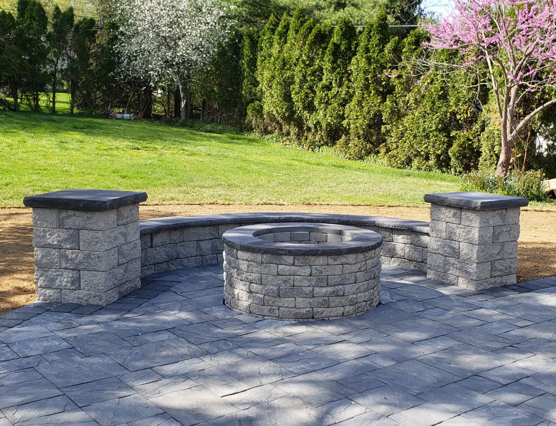 Pool Deck and Retaining Wall