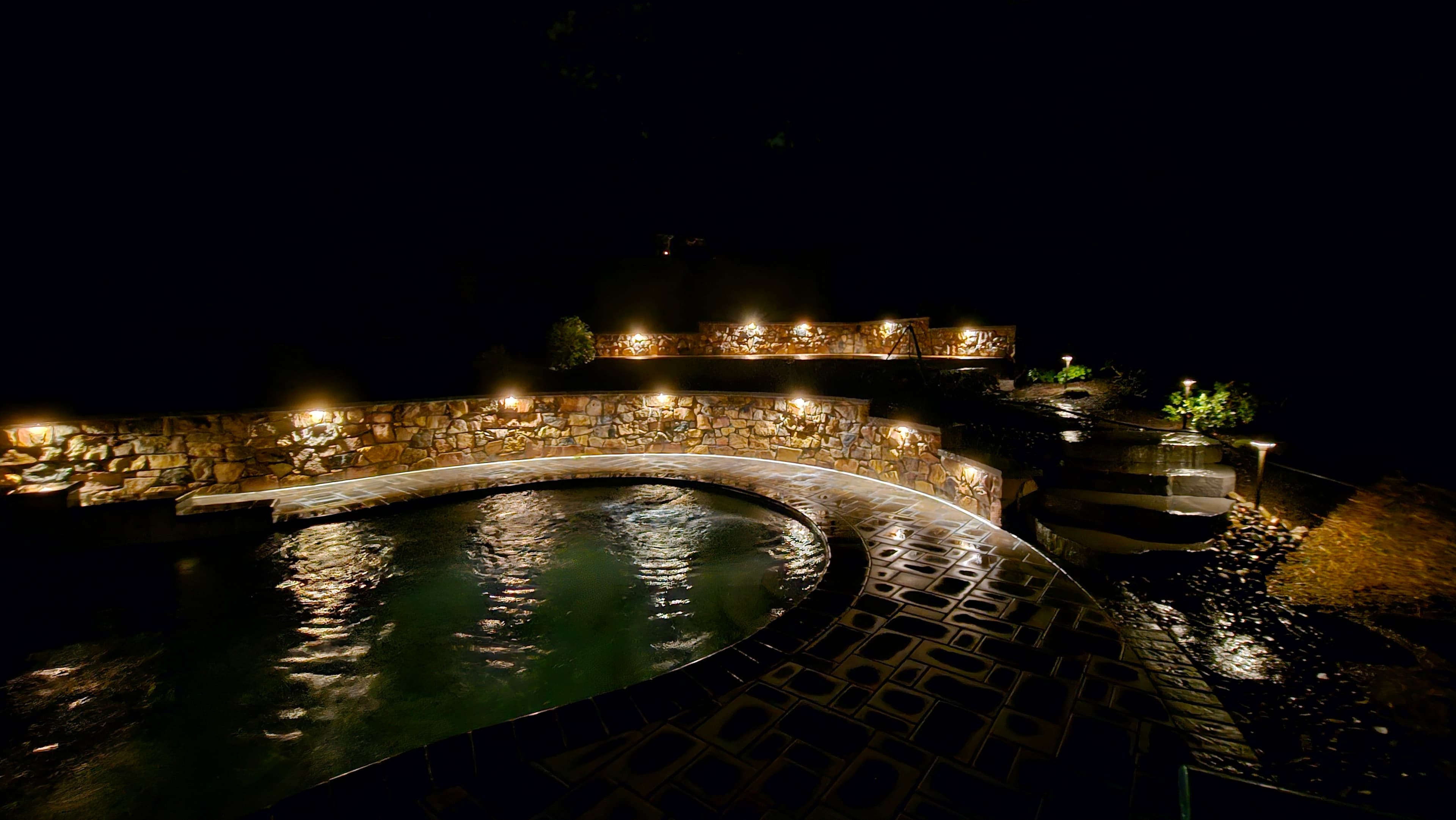 Pool Deck and Retaining Wall