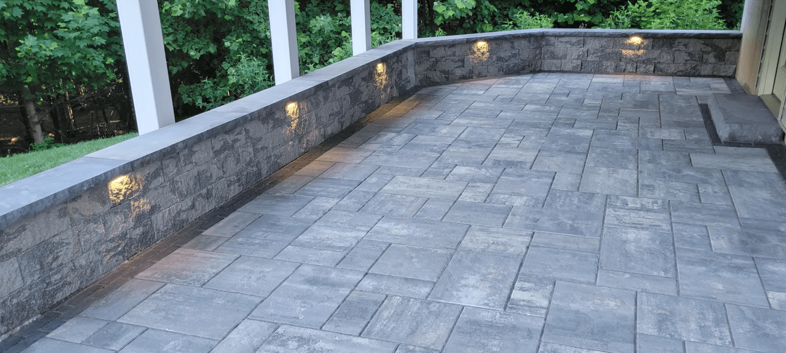 Pool Deck and Retaining Wall